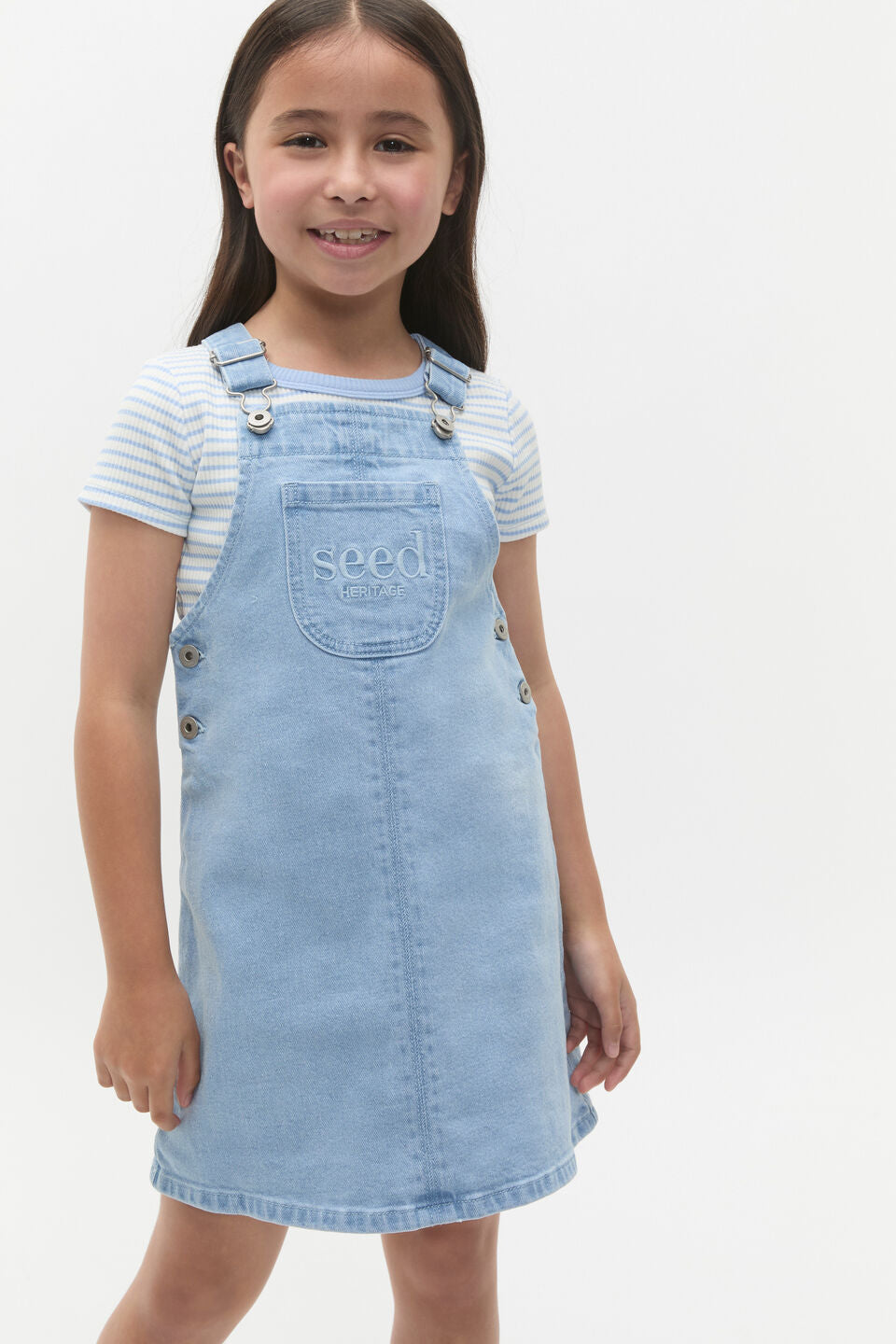 Logo Denim Pinafore