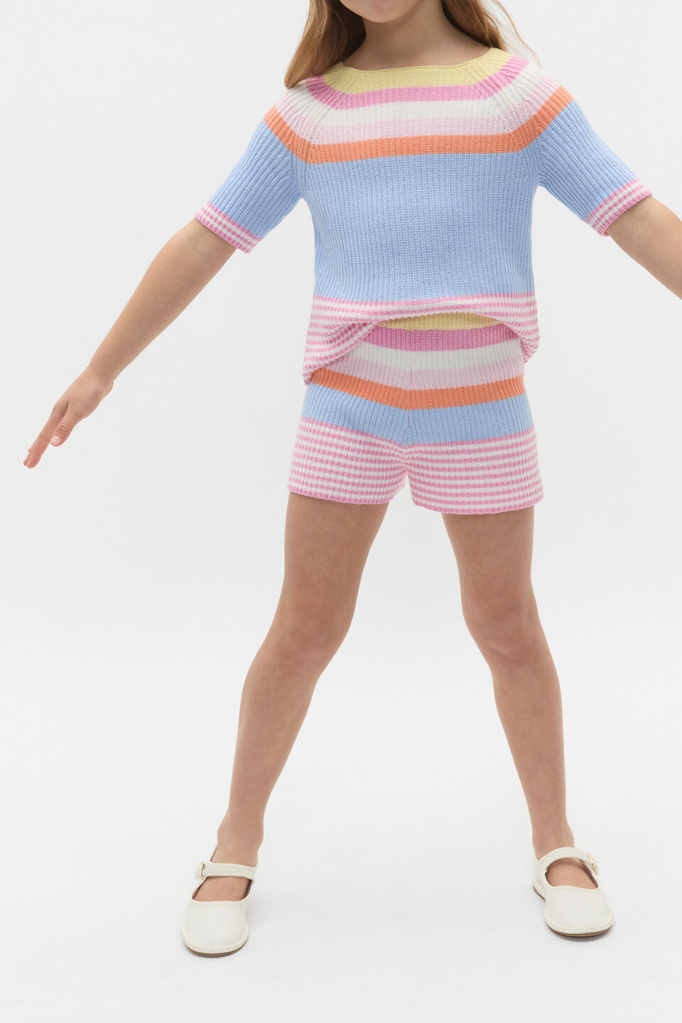 Stripe Knit Short