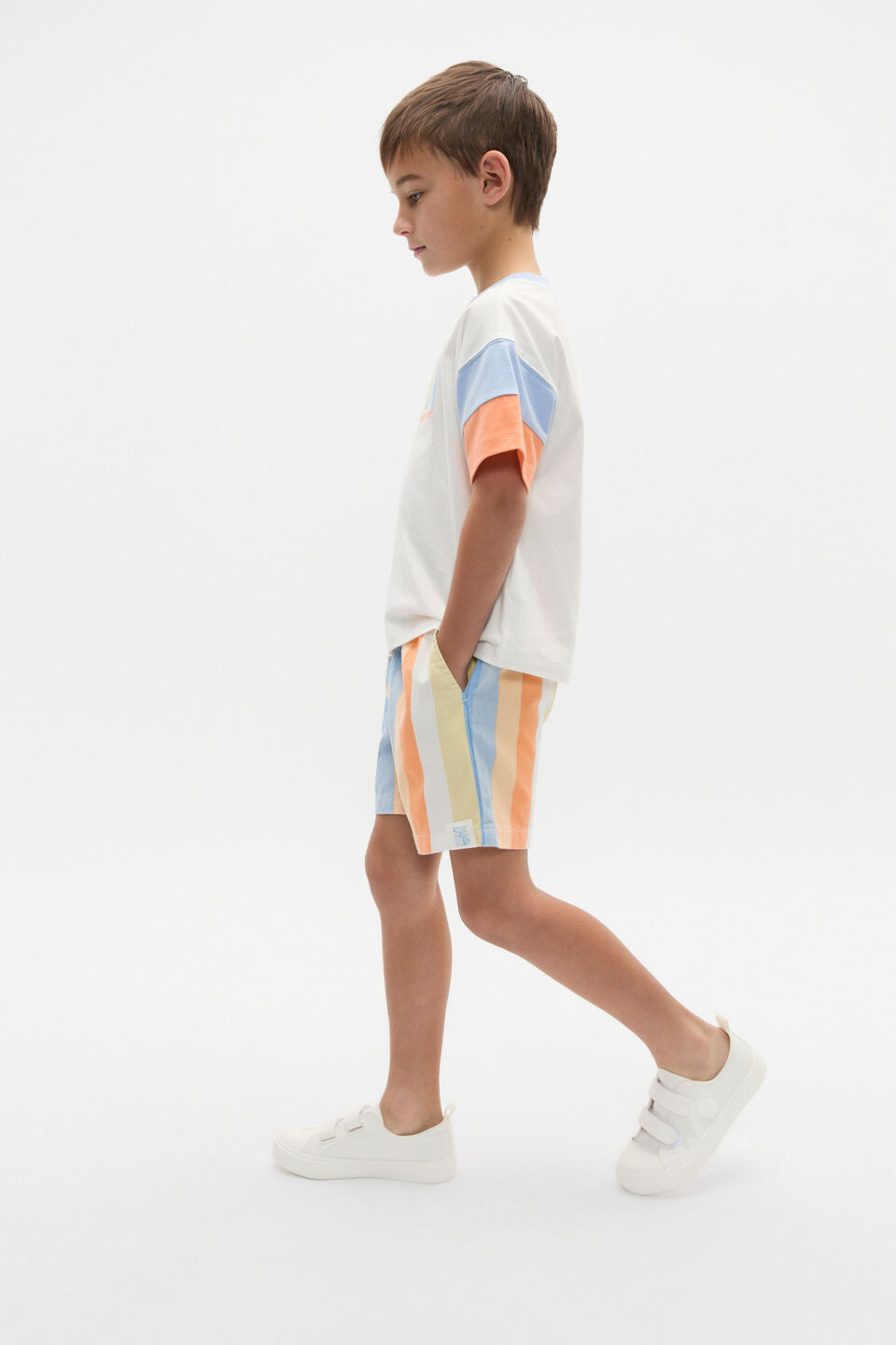 Panelled Logo Tee