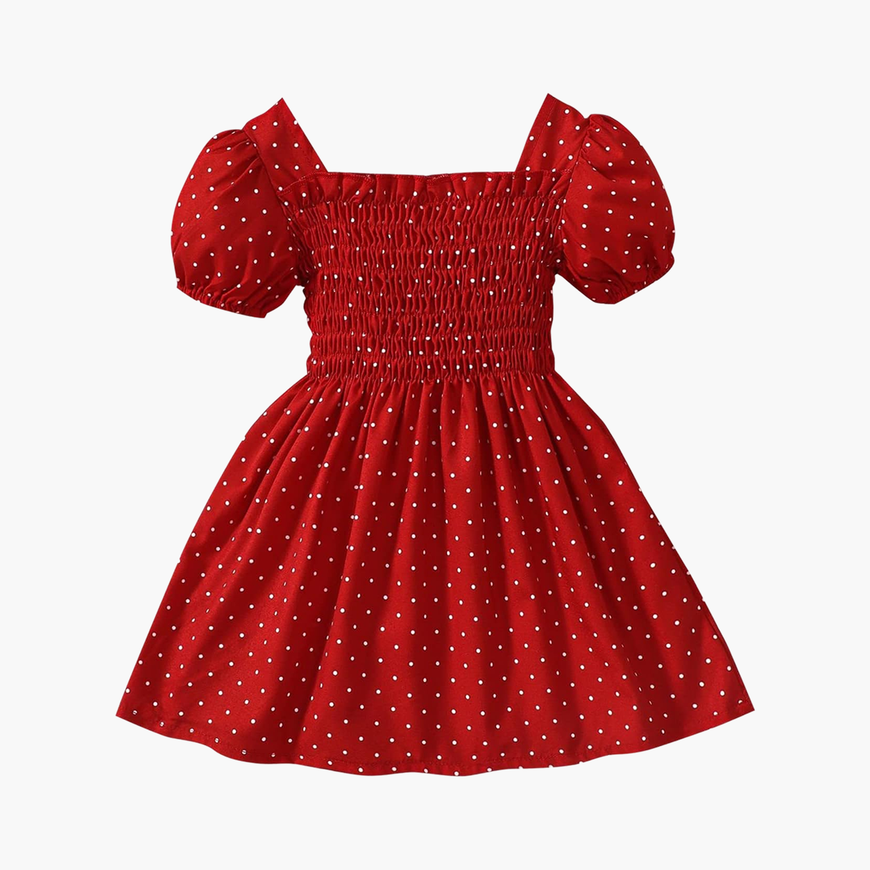 Printed Smocked Dress