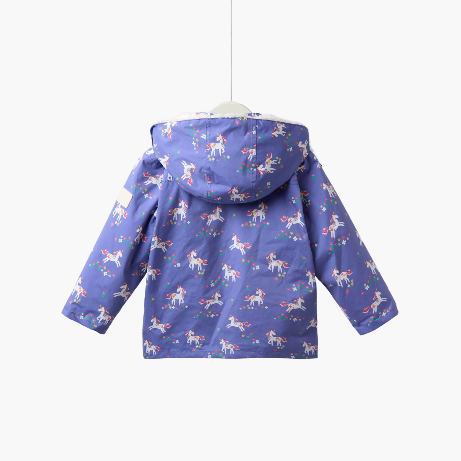 Purple 4-In-1 Waterproof Polar Fleece Jacket