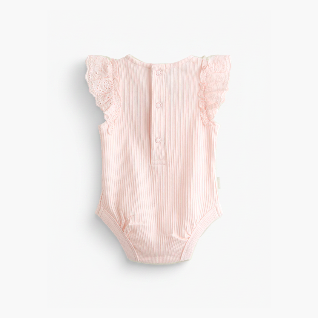 2-Pack Broderie Frill Sleeve Body