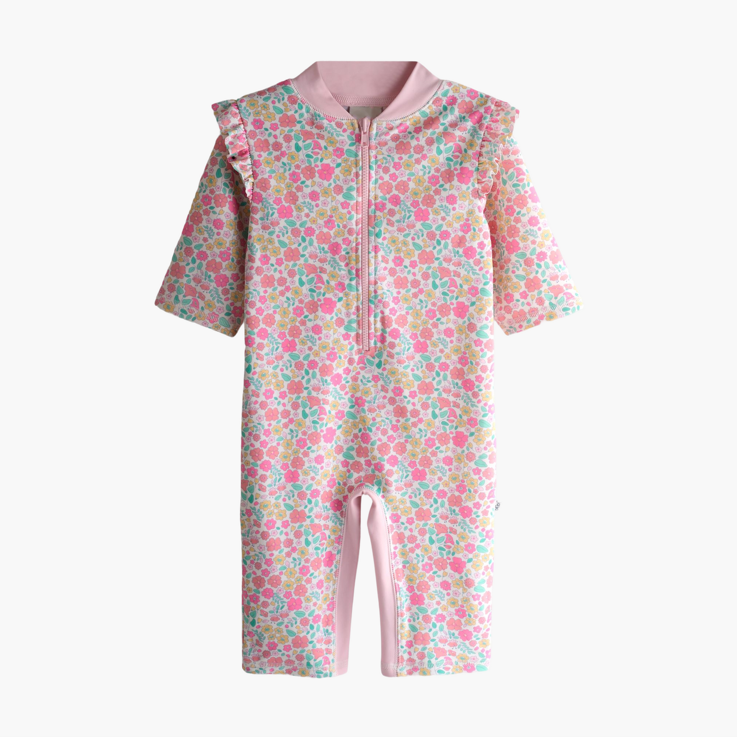 Pink Ditsy Floral UV Sunsafe Suit