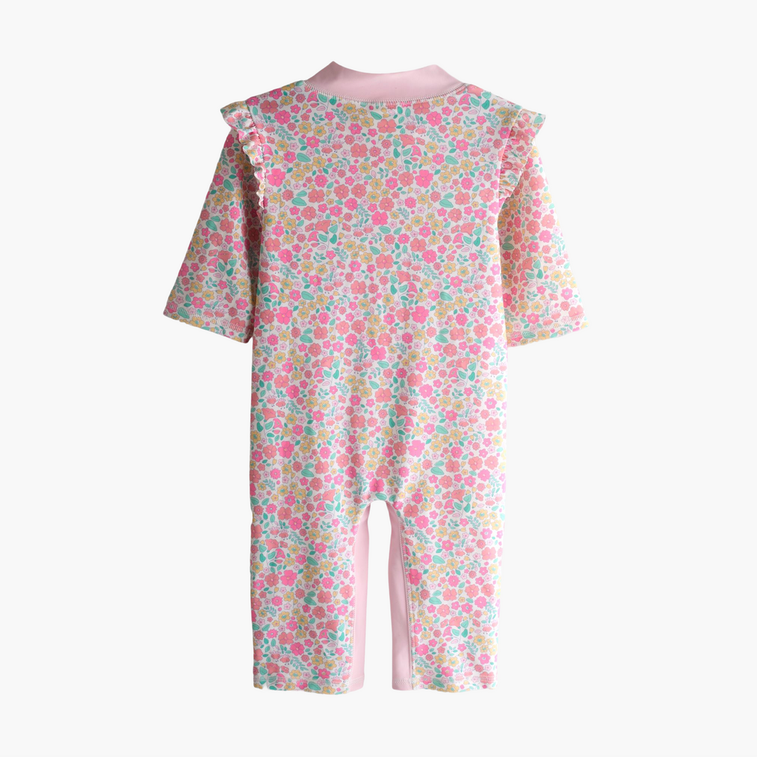 Pink Ditsy Floral UV Sunsafe Suit
