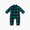Plaid Collar Jumpsuit