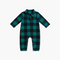 Plaid Collar Jumpsuit