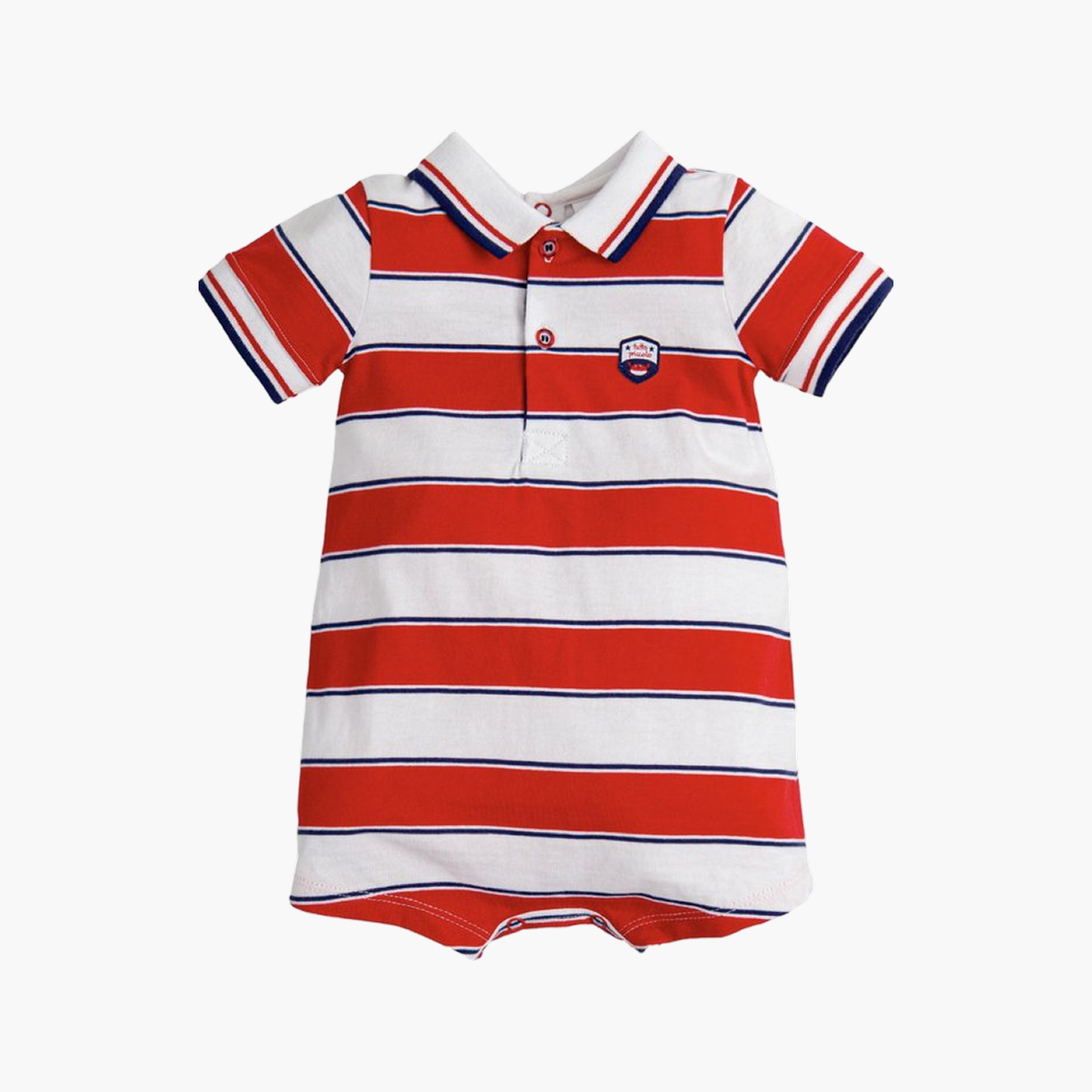 Classic Stripe Polo Romper