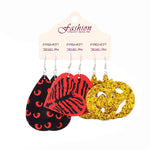 Teardrop Shape Halloween Theme Dangle Earrings - Ashley's Artistries