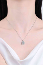 Moissanite Geometric Pendant Chain Necklace - Ashley's Artistries