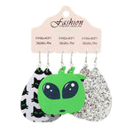 Teardrop Shape Halloween Theme Dangle Earrings - Ashley's Artistries
