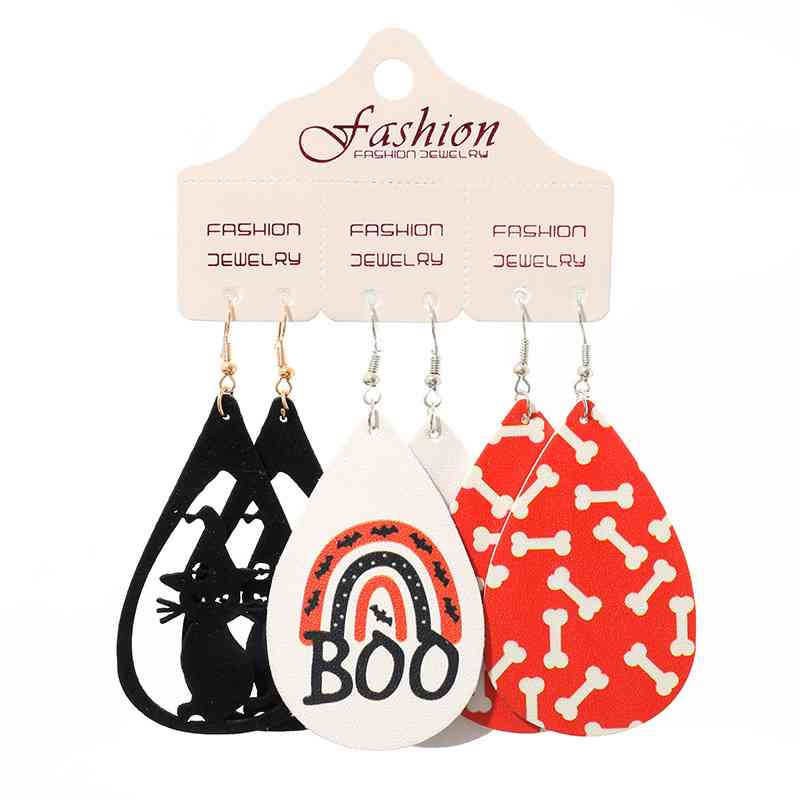 Teardrop Halloween Dangle Earrings - Ashley's Artistries