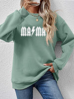 Mama Graphic Dropped Shoulder Sweater - Ashley's Artistries