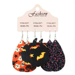Teardrop Shape Halloween Theme Dangle Earrings - Ashley's Artistries