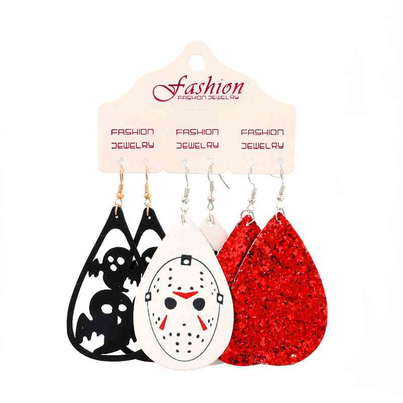 Teardrop Halloween Dangle Earrings - Ashley's Artistries