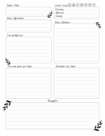 Elegant Daily Planner and Habit Tracking Set - Ashley's Artistries