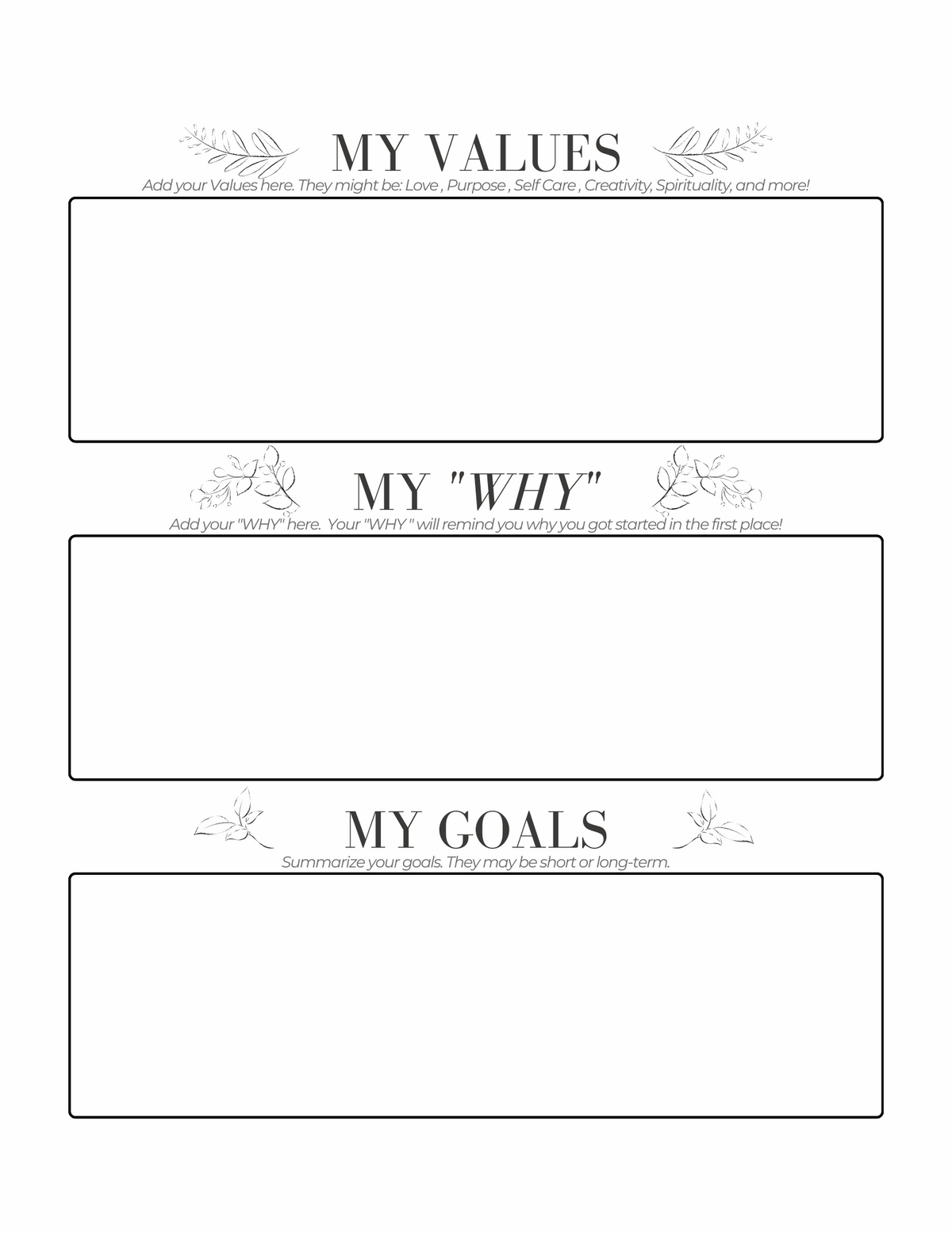 Printable Daily Planner +Goals & Habits - Ashley's Artistries