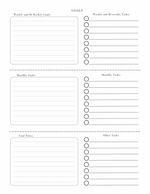 Printable Daily Planner +Goals & Habits - Ashley's Artistries