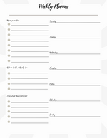 Weekly Planner Printable - Ashley's Artistries