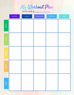 Workout & Meal Planning Printables - Ashley's Artistries