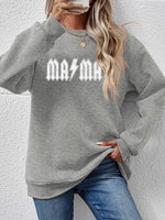 Mama Graphic Dropped Shoulder Sweater - Ashley's Artistries