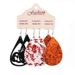 Teardrop Halloween Dangle Earrings - Ashley's Artistries