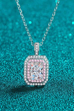 Moissanite Geometric Pendant Chain Necklace - Ashley's Artistries